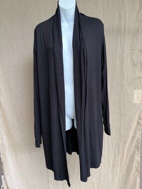 Mono B Black Rayon-Blend Cardigan